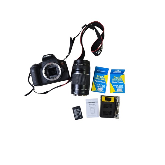 Canon Other - Canon EOS Rebel T6i DSLR Camera with EF 75-300mm f/4-5.6 III Zoom Lens Black